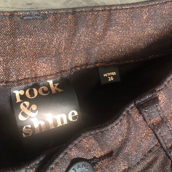 Rock & Shine Mid Rise Metallic Women Skinny Jeans - Picture 8 of 13
